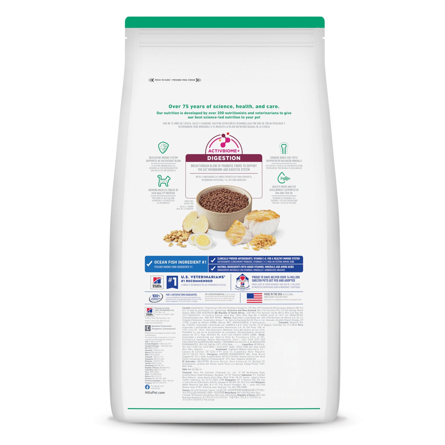 Hill's Science Diet Kitten alimento saludable para gatito receta de pescado marino, 1.5kg