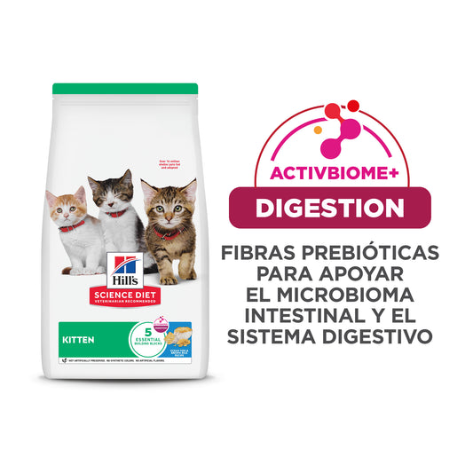Hill's Science Diet Kitten alimento saludable para gatito receta de pescado marino, 1.5kg