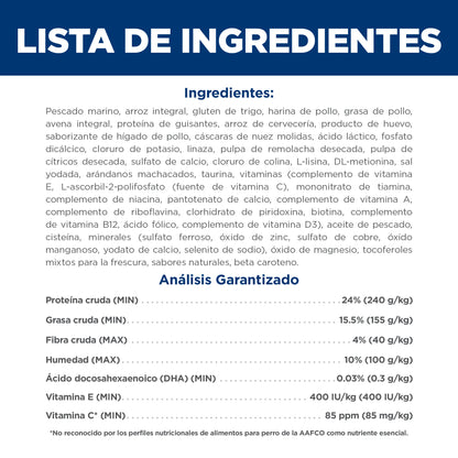 Hill's Science Diet Kitten alimento saludable para gatito receta de pescado marino, 1.5kg