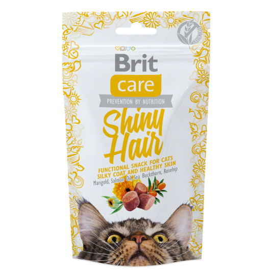 BRIT CARE CAT SNACK SHINY HAIR - 50 G