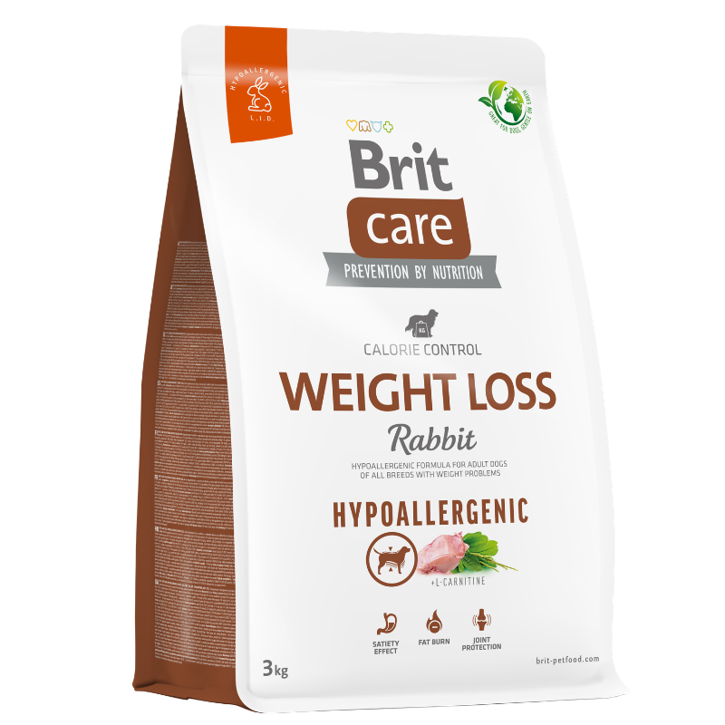 BRIT CARE HYPOALLERGENIC WEIGHT LOSS RABBIT & RICE - 3 KG