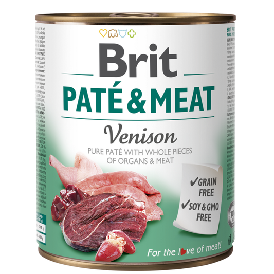 BRIT PATE & MEAT VENISON - 400 GR