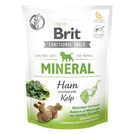 BRIT FUNCTIONAL SNACK MINERAL HAM FOR PUPPIES - 150 GR