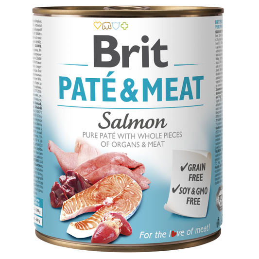 BRIT PATE & MEAT SALMON - 400 GR