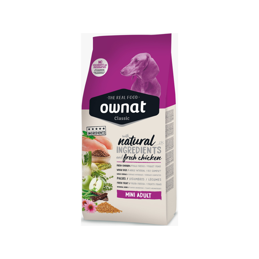 Ownat Classic Mini Adult – Alimento Premium para Perros Adultos de Razas Pequeñas