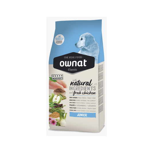 Ownat Classic Junior – Alimento Premium para Cachorros con Pollo Fresco
