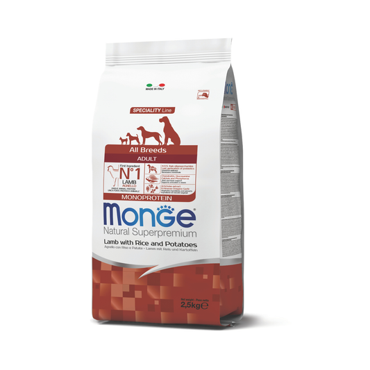 Monge CANINE ADULT CORDERO, ARROZ Y PAPA