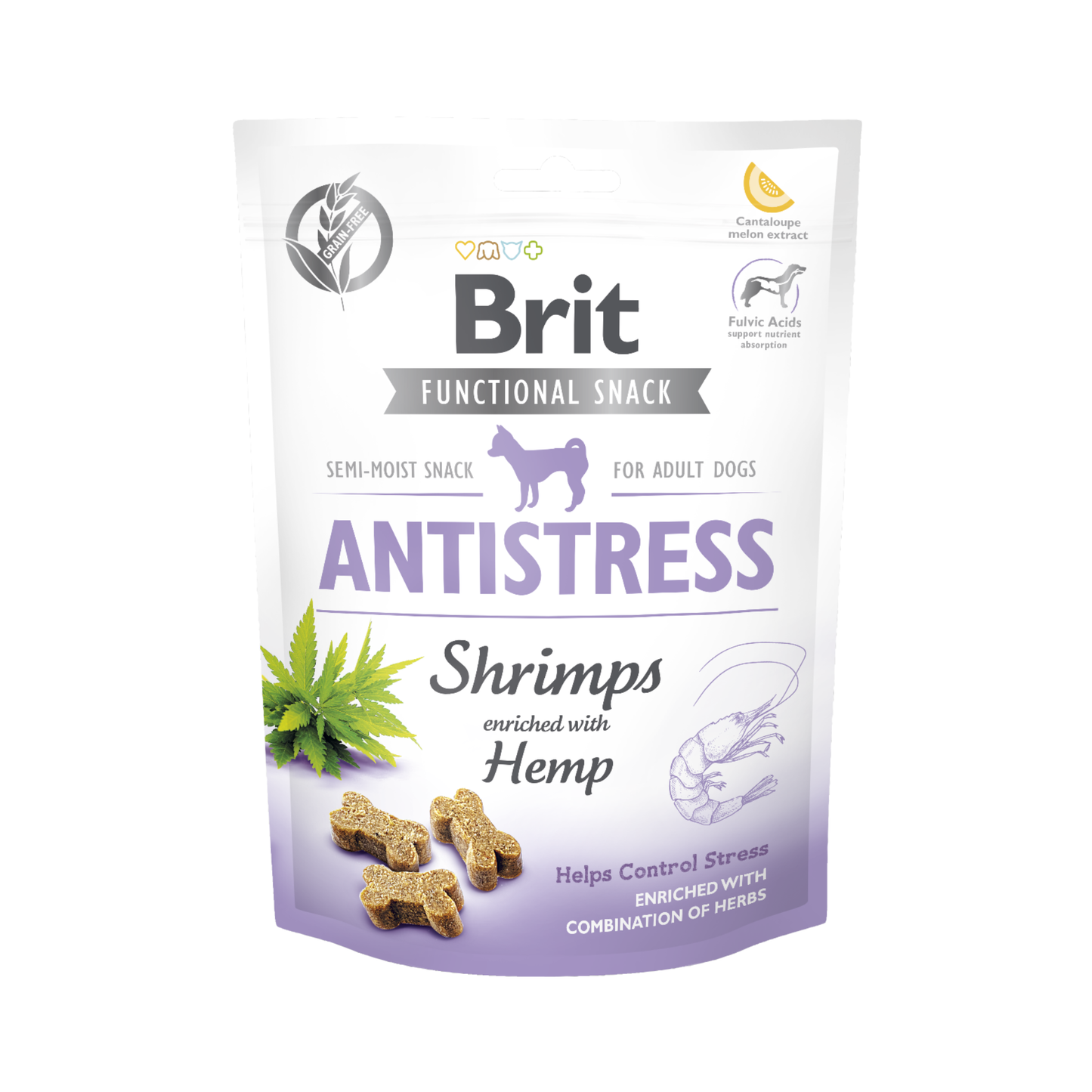 BRIT FUNCTIONAL DOG SNACK ANTISTRESS SHRIMPS - 150 GR