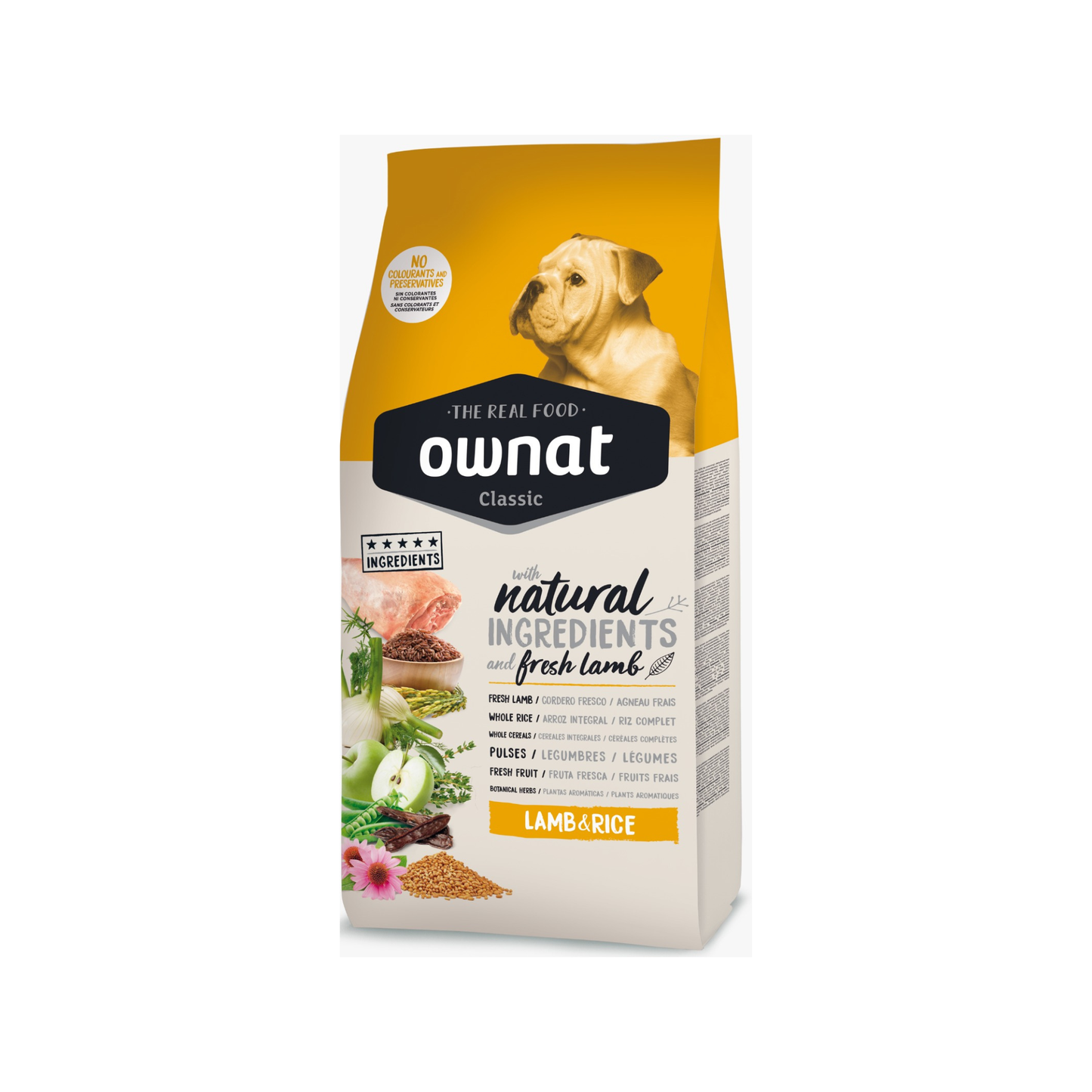 Ownat Classic Lamb & Rice – Alimento Premium con Cordero y Arroz para Perros