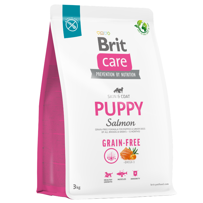 BRIT CARE GRAIN FREE PUPPY SALMON - 3 KG