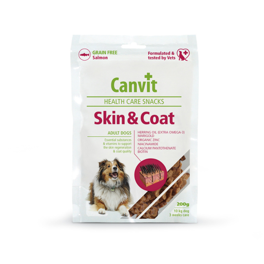 BRIT CARE CANVIT SNACK SKIN & COAT - 200 GR