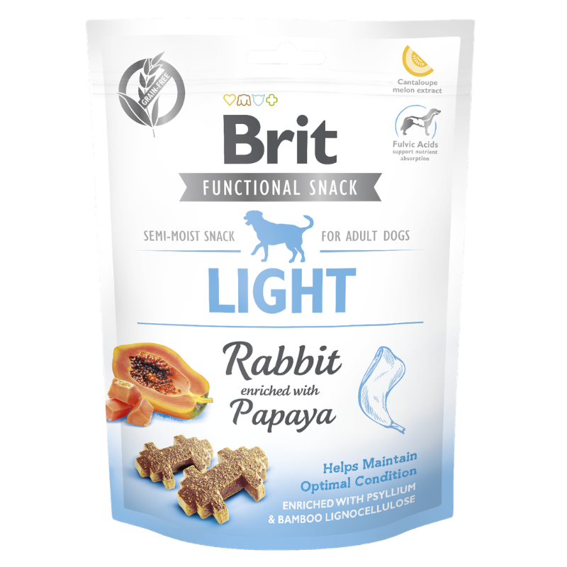 BRIT FUNCTIONAL DOG SNACK LIGHT RABBIT - 150 GR