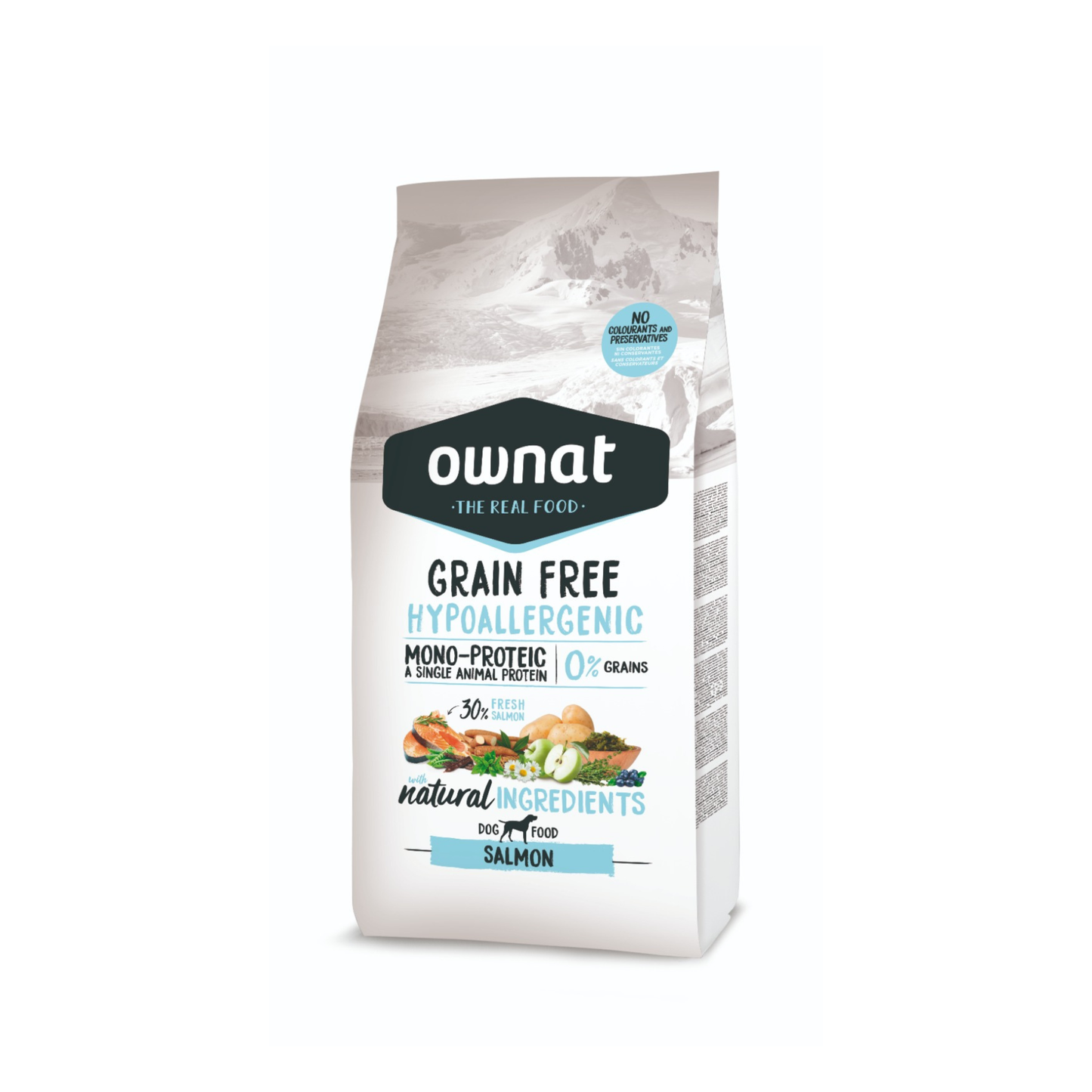 Ownat Grain Free Hypoallergenic Salmon – Alimento Premium Monoproteico para Perros Sensibles