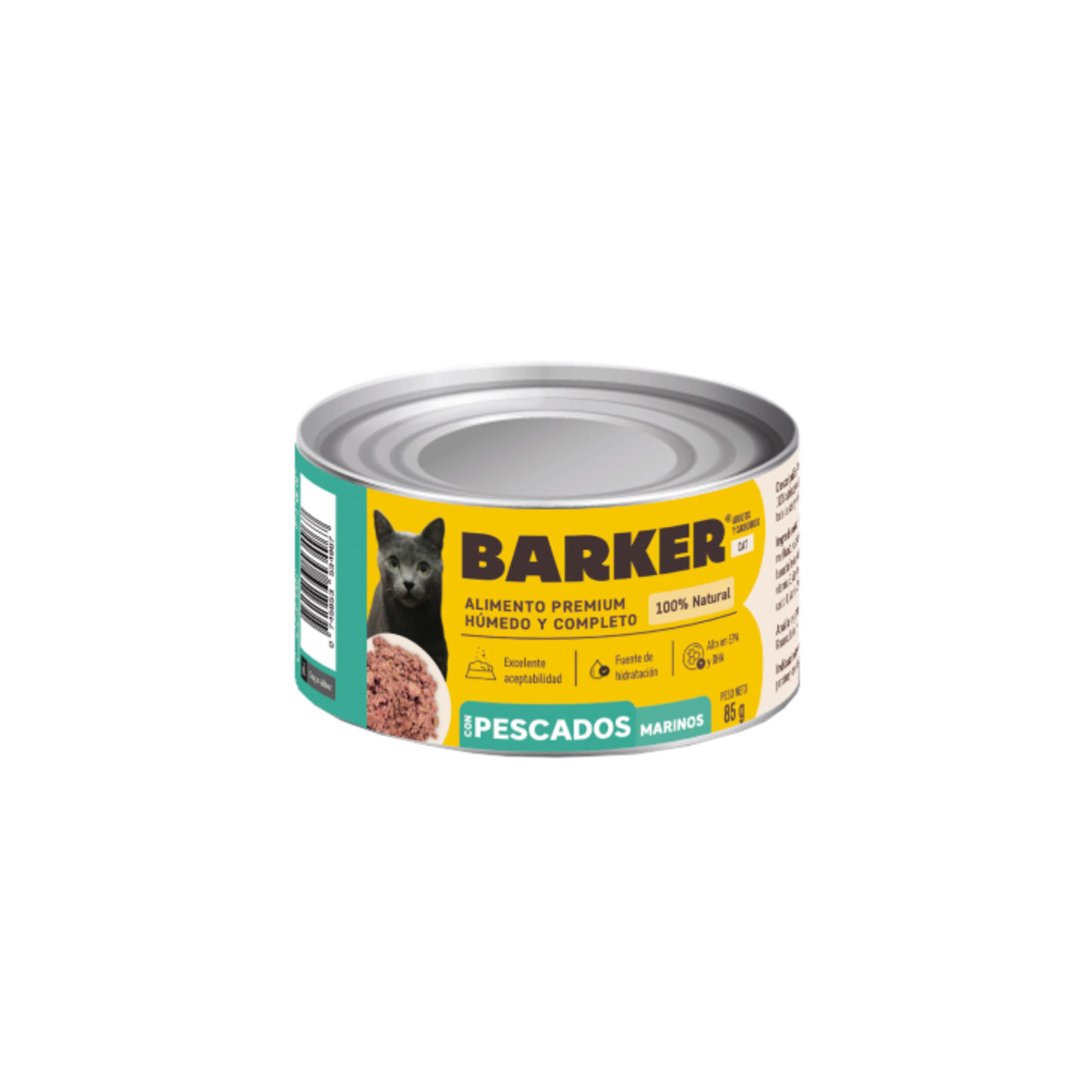 BARKER LATA GATOS PESCADOS MARINOS  (85g)