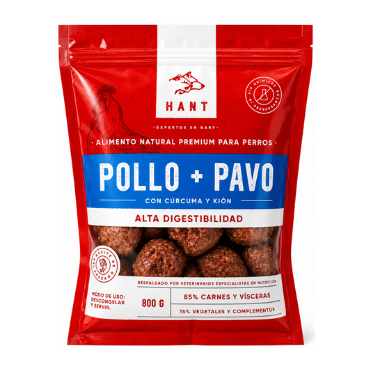 Hant Albondigas Pollo + Pavo Perro 800 Gr