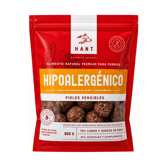 Hant Albondigas Hipoalergenico Pavo Perro 800 Gr