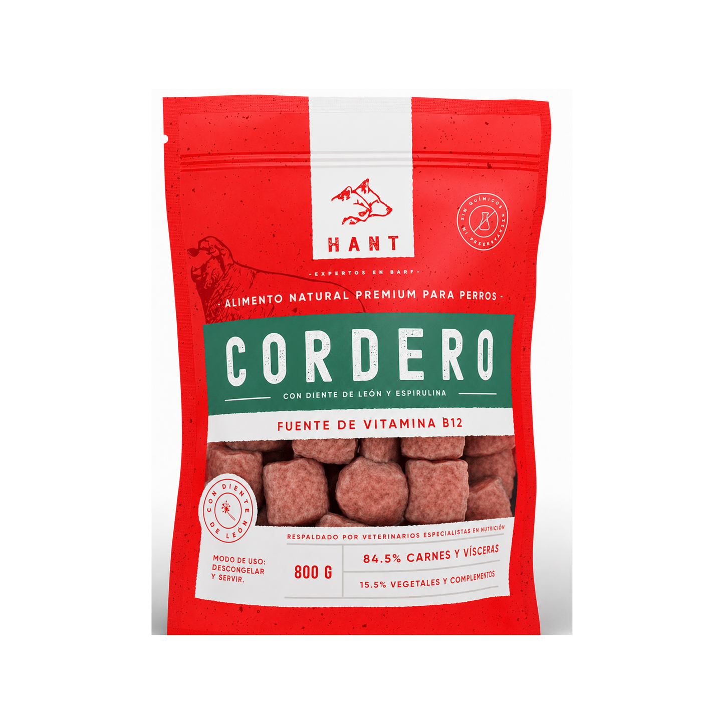 Hant Albondigas de Cordero Perro 800 Gr