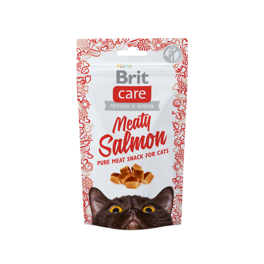 BRIT CARE CAT  SNACK MEATY SALMON - 50 G