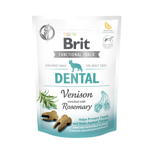 BRIT FUNCTIONAL SNACK DENTAL VENISON - 150 GR