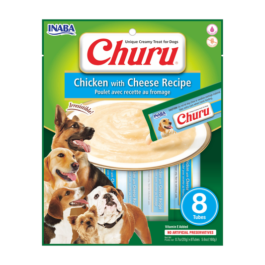 CHURU DOG CHICKEN/CHEESE X 8 TUBOS