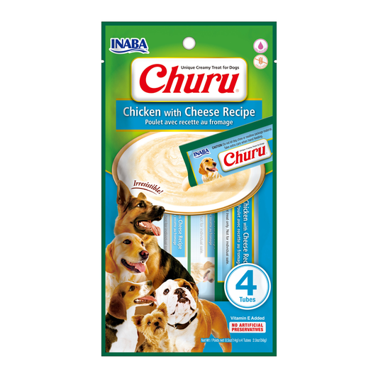 CHURU DOG CHICKEN CHEESE X 4 TUBOS