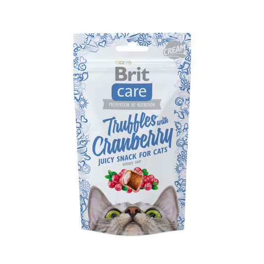 BRIT CARE CAT SNACK TRUFFLES CRANBERRY - 50 G