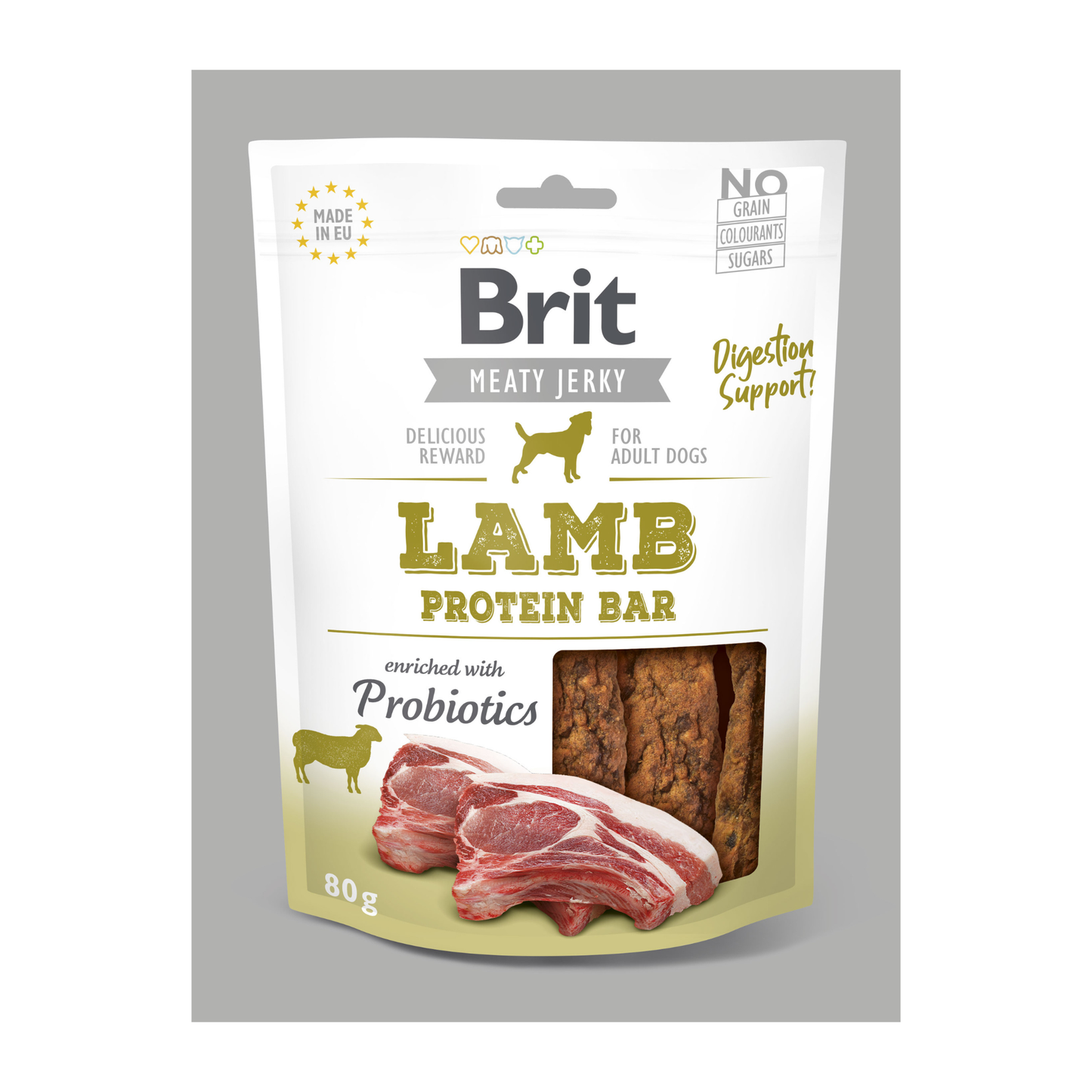 BRIT JERKY SNACK LAMB PROTEIN FOR DOGS