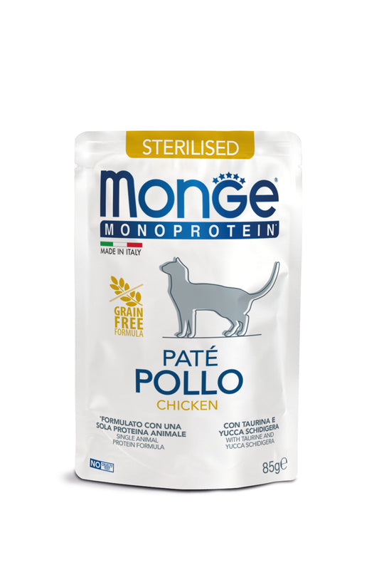 Monge ADULT MONOPROTEIN STERILISED POLLO - 85 G