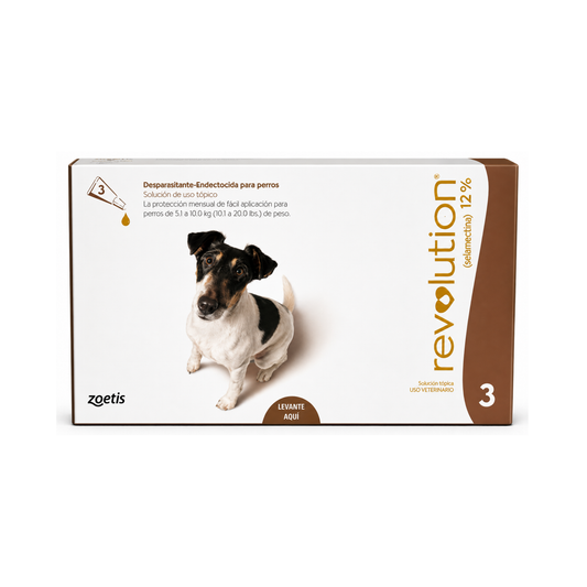 Revolution Perro 2.6 a 5 kg.