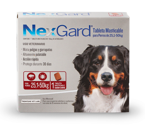Nexgard 25.1-50 Kg Caja x 1 Tableta