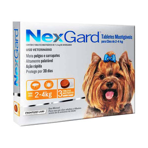 Nexgard 2-4 Kg Caja x 3 Tabletas