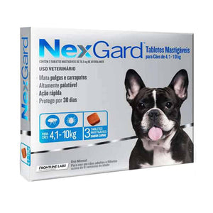 Nexgard 4.1-10 Kg Caja x 3 Tabletas